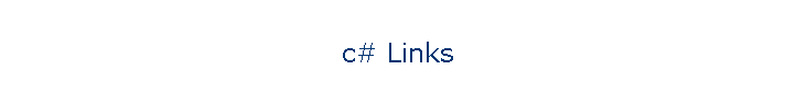 c# Links