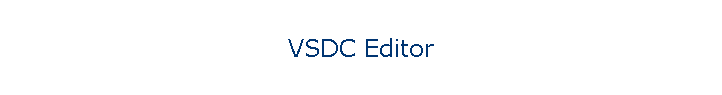 VSDC Editor