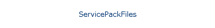 ServicePackFiles