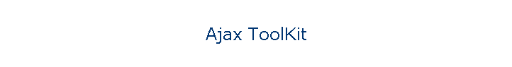 Ajax ToolKit
