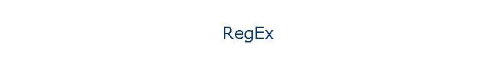 RegEx